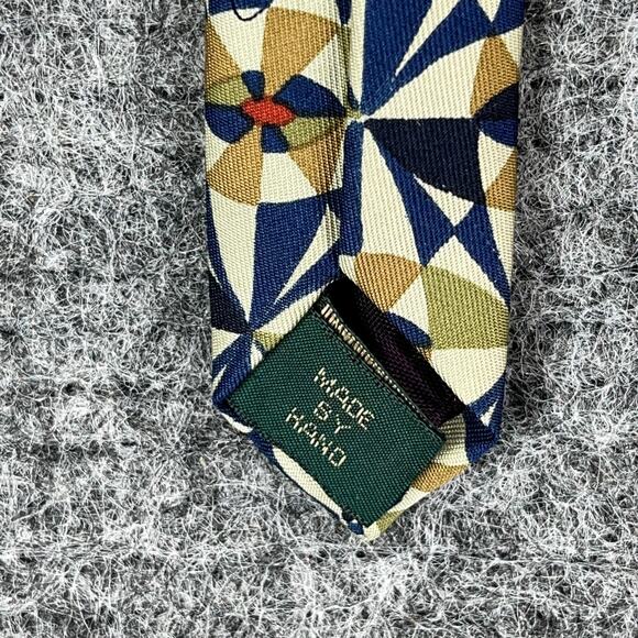 J Crew Tie Mens Silk USA made 58" 3" Business‎ Professional Vintage Abstract - Picture 4 of 9